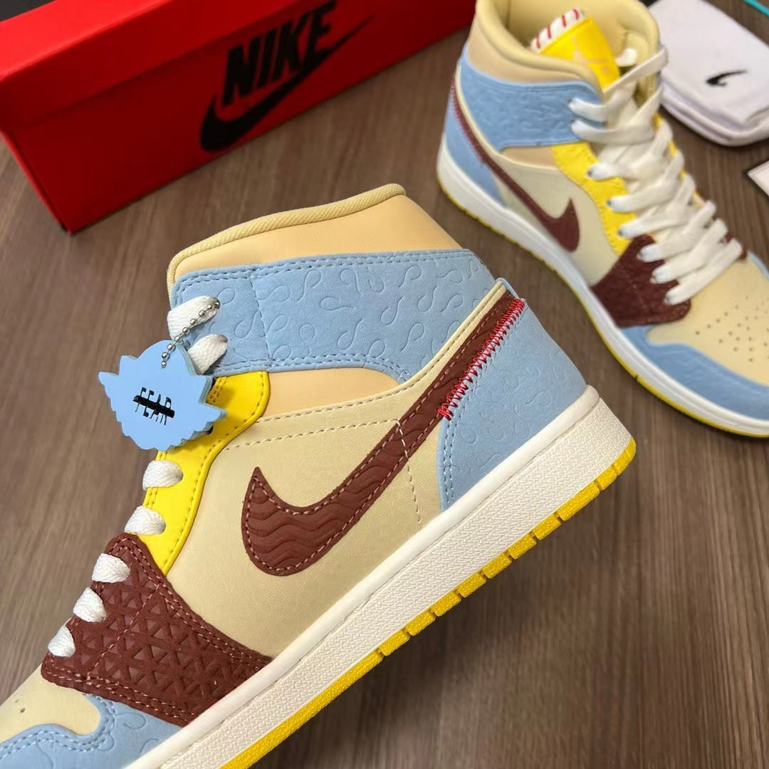 AJ1 Retro Mid SE x Maison Chateau Rouge 'Fearless'