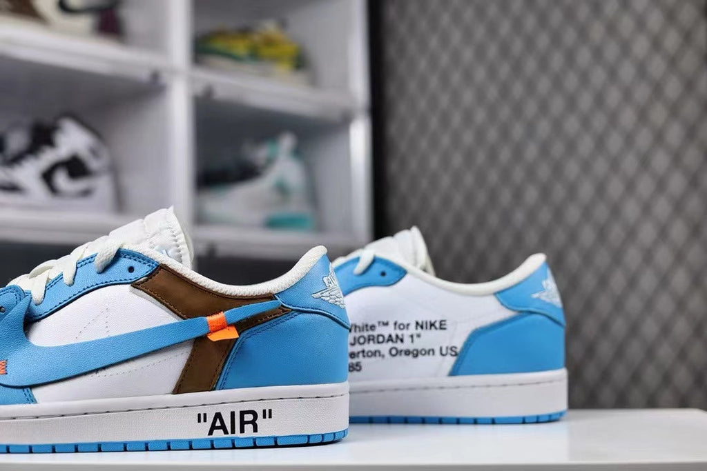 AJ1 Low X OW Customs University Blue