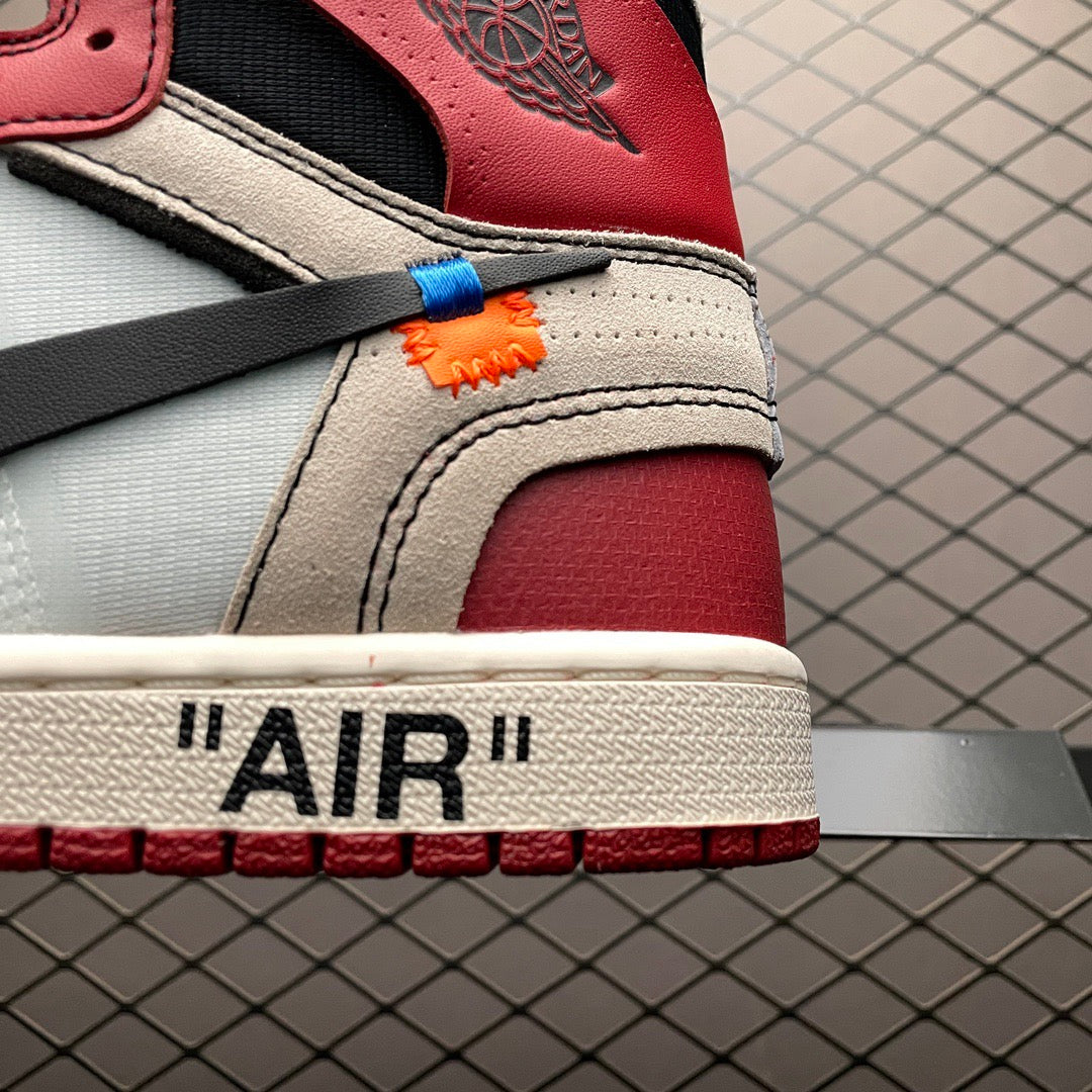 AJ1 X OW Chicago Red