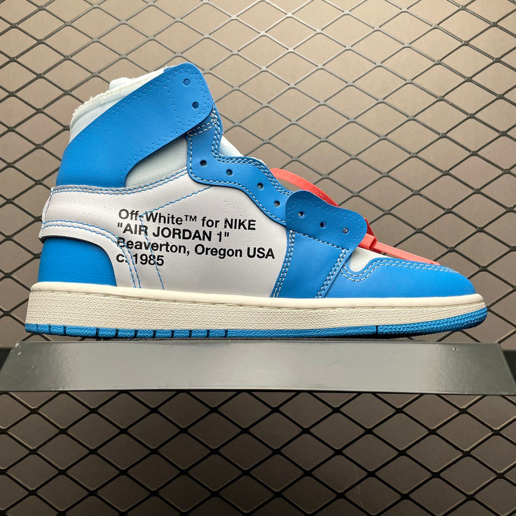 AJ1 X OW University Blue