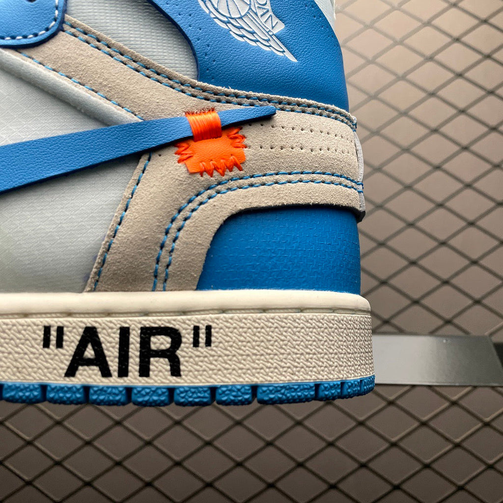 AJ1 X OW University Blue