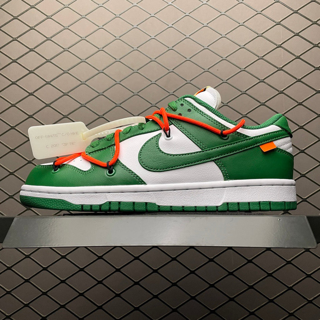 Dunk Low X OW Pine Green