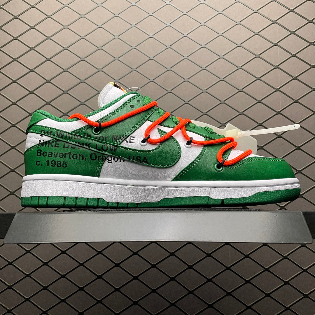 Dunk Low X OW Pine Green