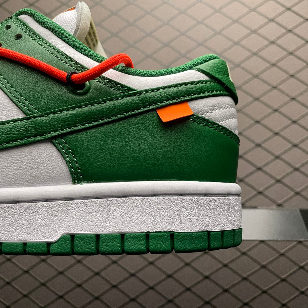 Dunk Low X OW Pine Green