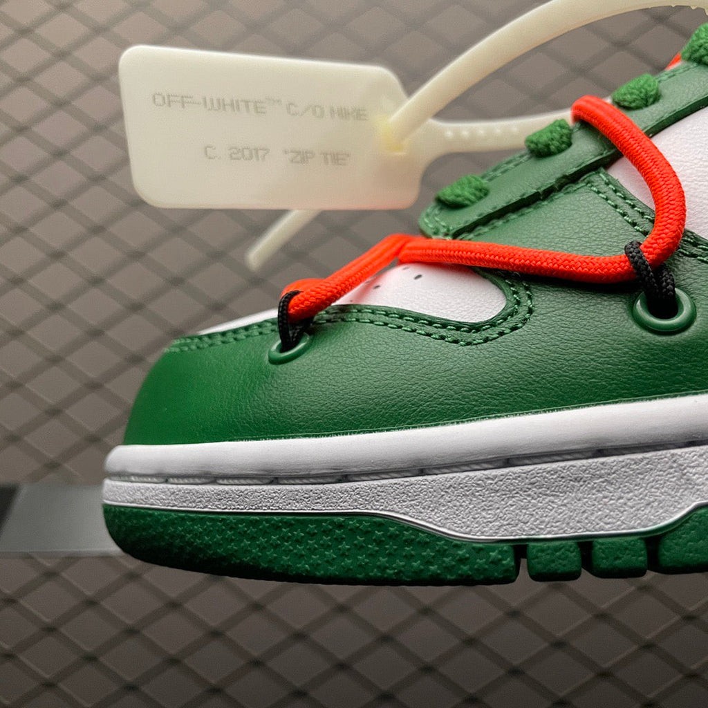 Dunk Low X OW Pine Green