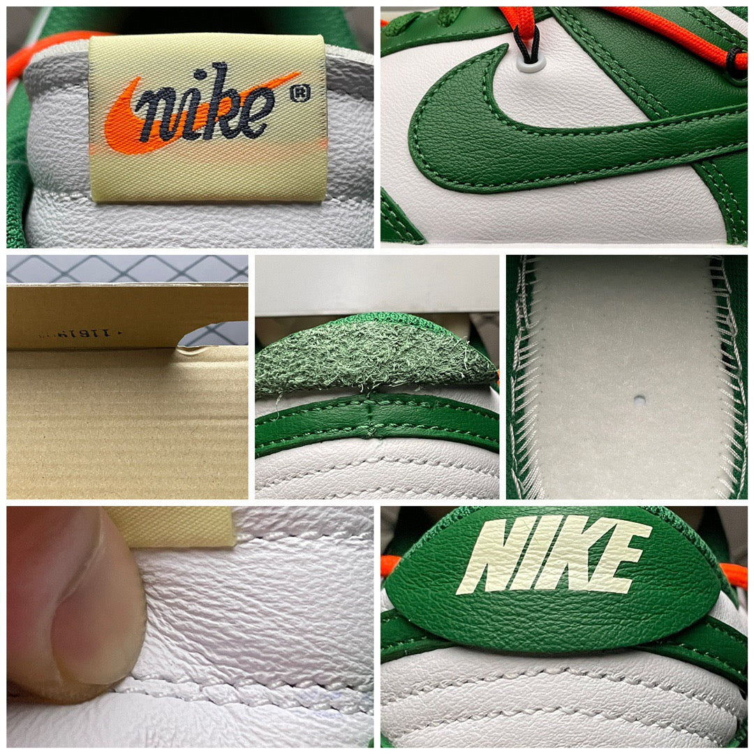 Dunk Low X OW Pine Green